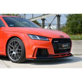 Накладка сплиттер на передний бампер на Audi TT RS 8S